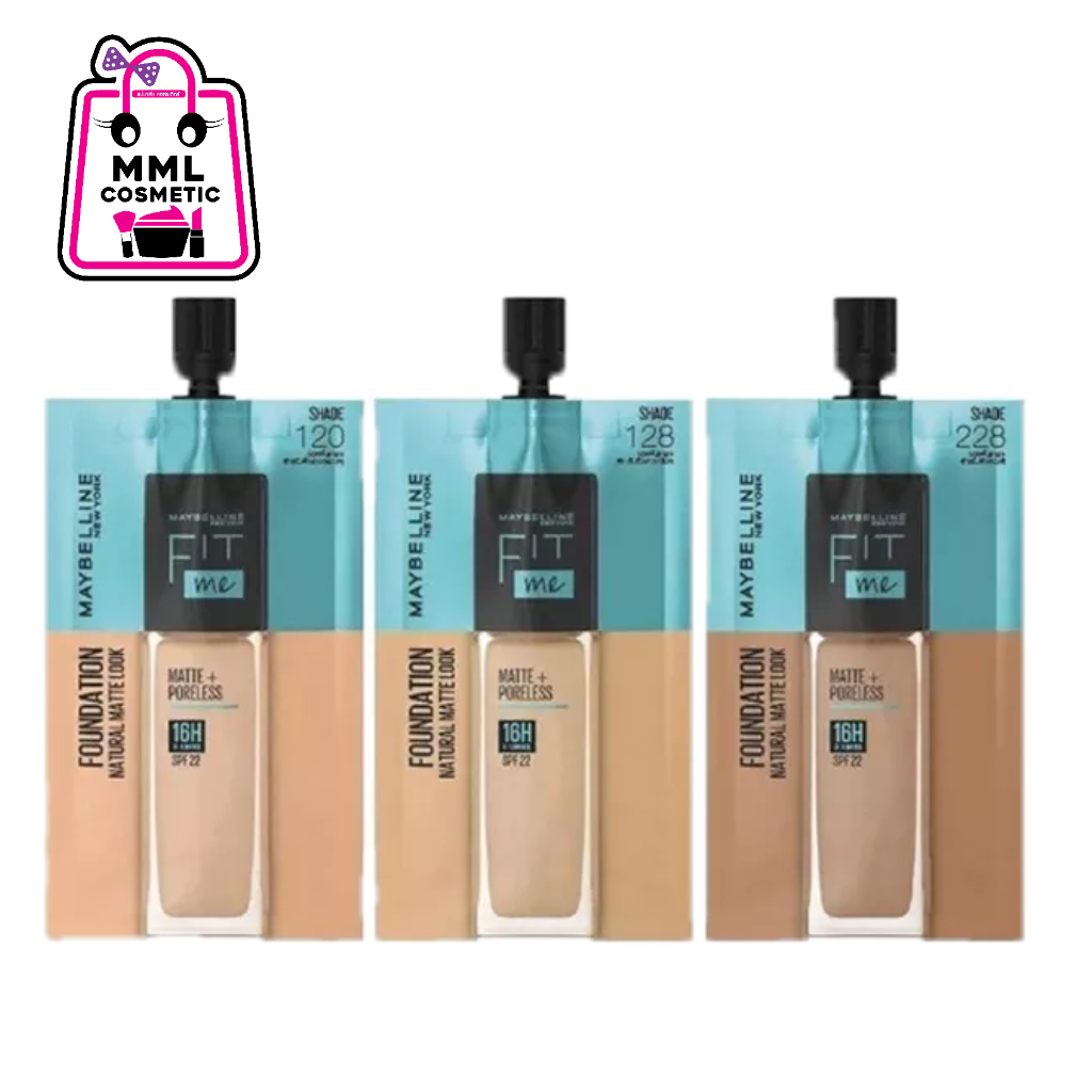 Maybelline เมย์เบลลีน ฟิตมี แมท แอนด์ พอร์เลส ฟาวเดชั่น 30 มล. #118 Light Beige