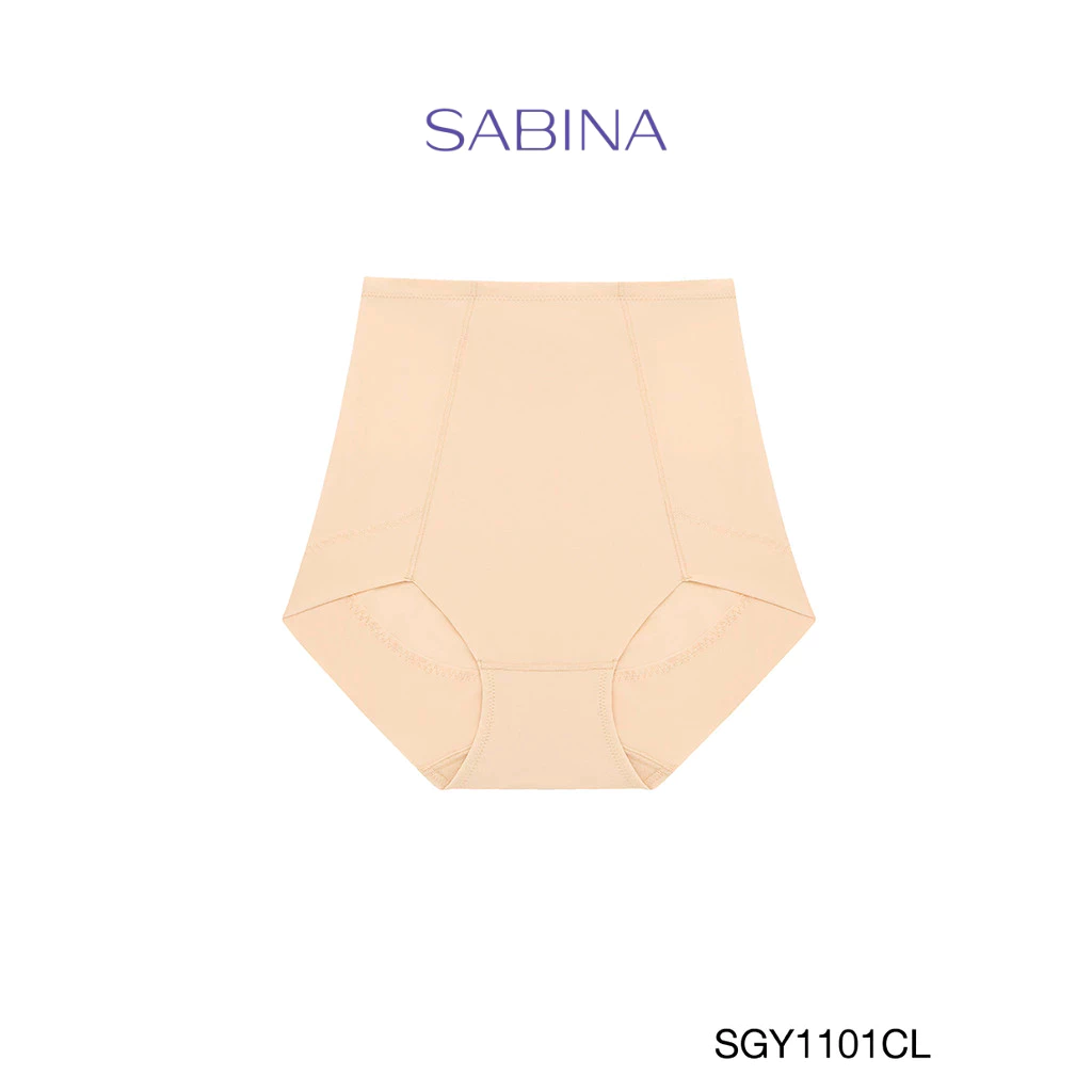 Sabina Wear and Go กางเกงในกระชับสัดส่วนเอวสูงปานกลาง Light Support รหัส SGY1101CL - สีเนื้ออ่อน