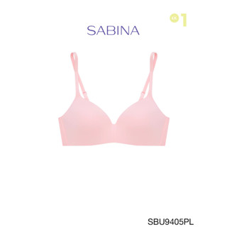 Sabina เสื้อชั้นใน Invisible Wire (ไม่มีโครง) Seamless Fit รุ่น Pretty Perfect  รหัส SBU9405PL สีชมพูอ่อน