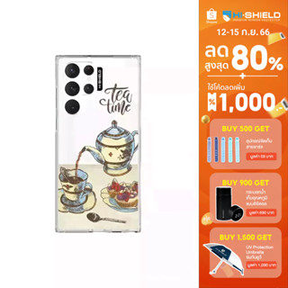 HI-SHIELD Stylish เคสใสกันกระแทก Samsung S22ultra รุ่น Tea Time