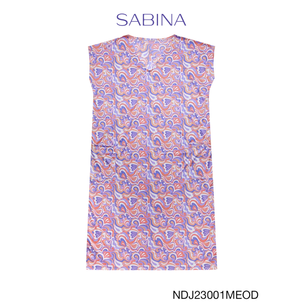 Sabina ชุดเดรส รุ่น Lounge Wear รหัส NDJ23001OD สีส้มเข้ม