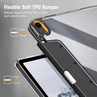 คสคริสตัลใส ดึงรางปากกาได้ เคสไอแพด for gen10.gen11 Air7M3/2025 Air6M2 11นิ้ว air5/410.9 pro M1/M2/M4 11inch 2024