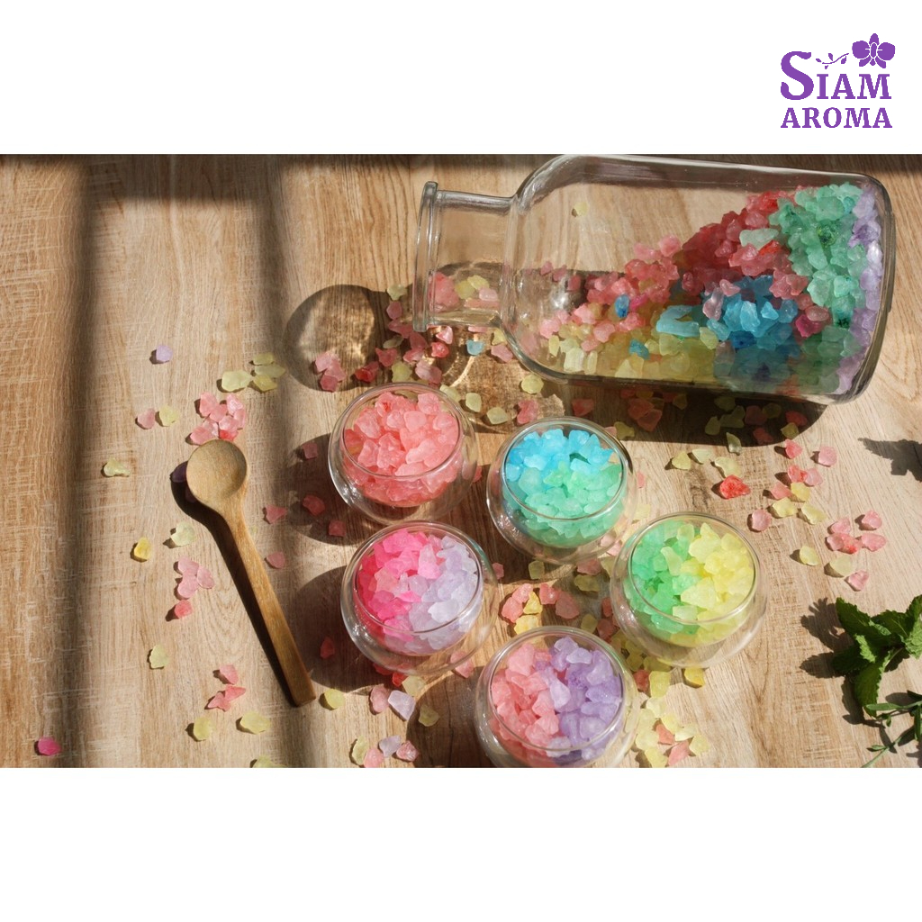 Bath salt เกลือแช่เท้า 1Kg ใช้ในสปา Siam Aroma เกลือสปาแช่เท้า