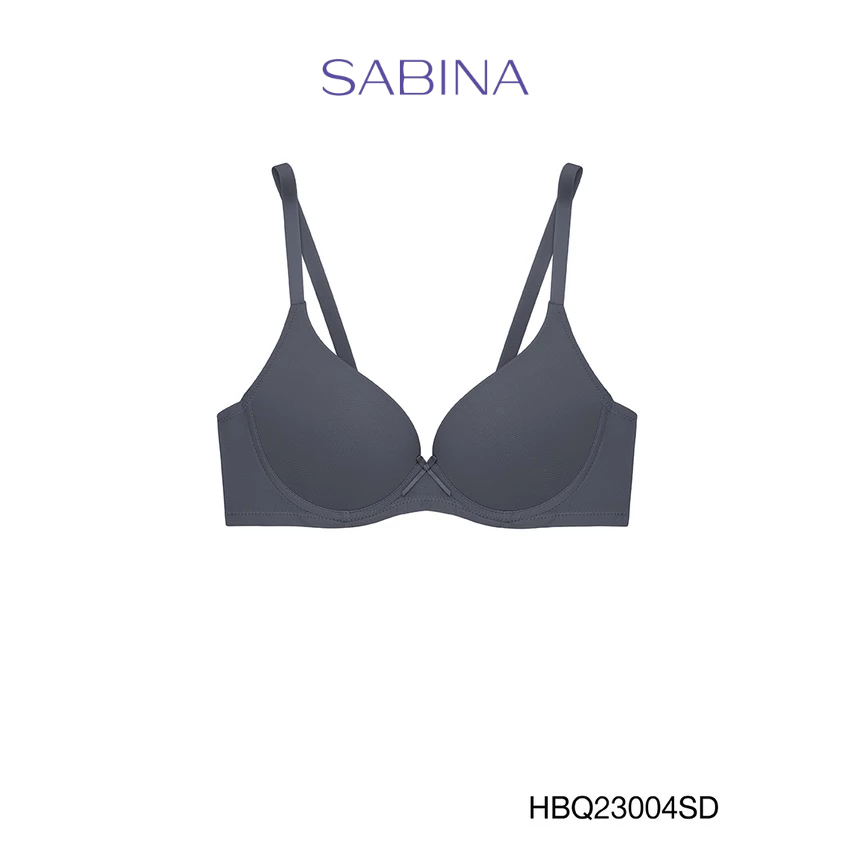 ซื้อ Sabina เสื้อชั้นใน มีโครง ฟองน้ำดันทรง รุ่น Habpy Twenty Five รหัส HBQ23004SD สีเทาเข้ม