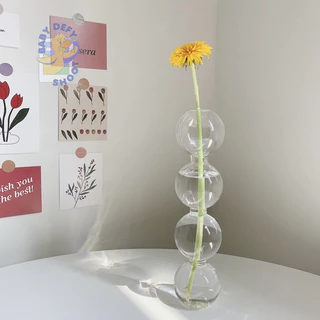 <ใหม่🎉 ทวิสต์> แจกันแก้วใส สไตล์นอร์ดิก Nordic Style Vase 5ทรง แจกันตกแต่งห้อง แจกันแก้ว ขวดแก้ว ขวดโหล