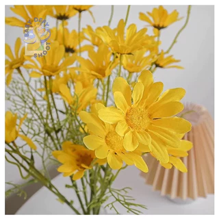 <ใหม่! 9สี พร้อมส่ง> ดอกเดซี่ แบบช่อ Daisy 5ดอก🌼 ดอกไม้แห่งรัก ยาว 53ซม ดอกไม้ผ้า พร็อบ แต่งบ้าน ดอกไม้ประดับ เดซี่