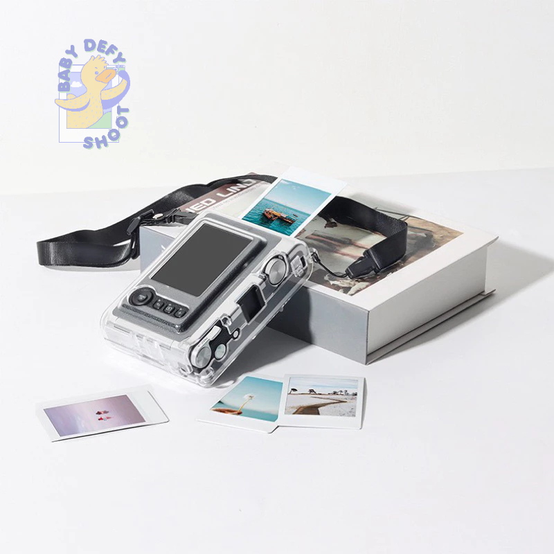 < พร้อมส่ง > เคสใสคริสตอล✨ Instax Mini Evo แถมสาย เคส minievo กระเป๋ากล้อง กล้องอินสแตนท์
