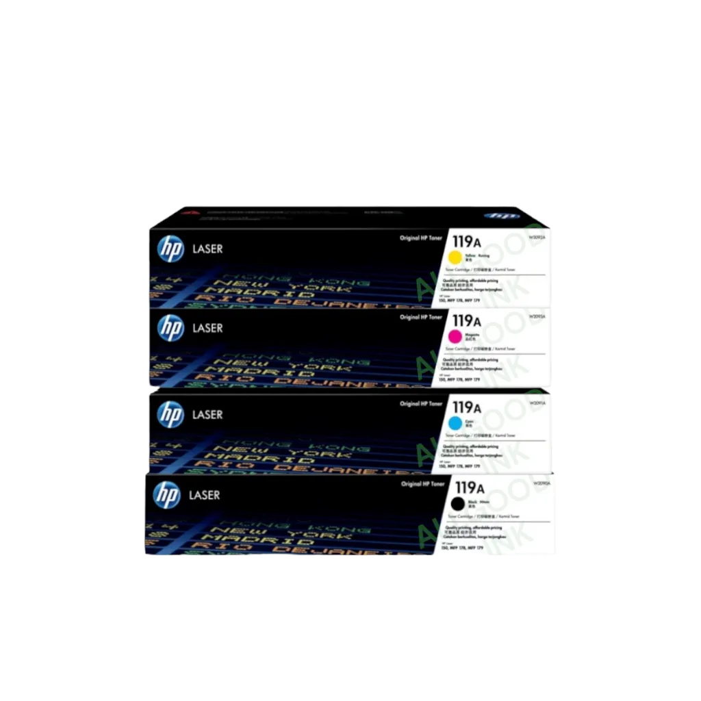 * HP 119A หมึกแท้ เลเซอร์สี หมึกพิมพ์ W2090A W2091A W2092A W2093A