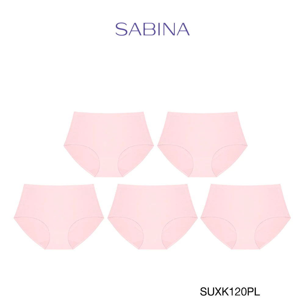 Sabina กางเกงชั้นใน (Set 5 ชิ้น) Seamless Fit รุ่น Soft Collection รหัส SUXK120PL สีชมพูอ่อน