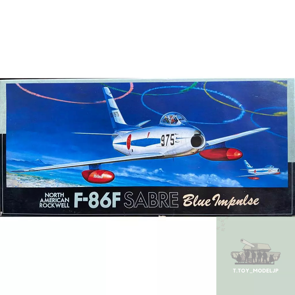 Fujimi 1/72 F-86F Sabre Blue Impulse North American Rockwell โมเดลเครื่องบินรบ เครื่องบินรบ เครื่องบินประกอบ
