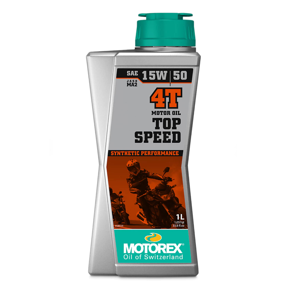 น้ำมันเครื่อง MOTOREX TOP SPEED 4T SAE 10W/40 และ 15W/50 MA2