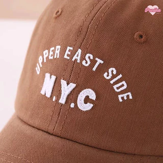 [พร้อมส่ง] หมวกเด็ก 2ปี-8ปี รอบหัว:52-54 cm. หมวกแก๊ป (Cap) ปักอักษร N.Y.C ปรับขนาดได้