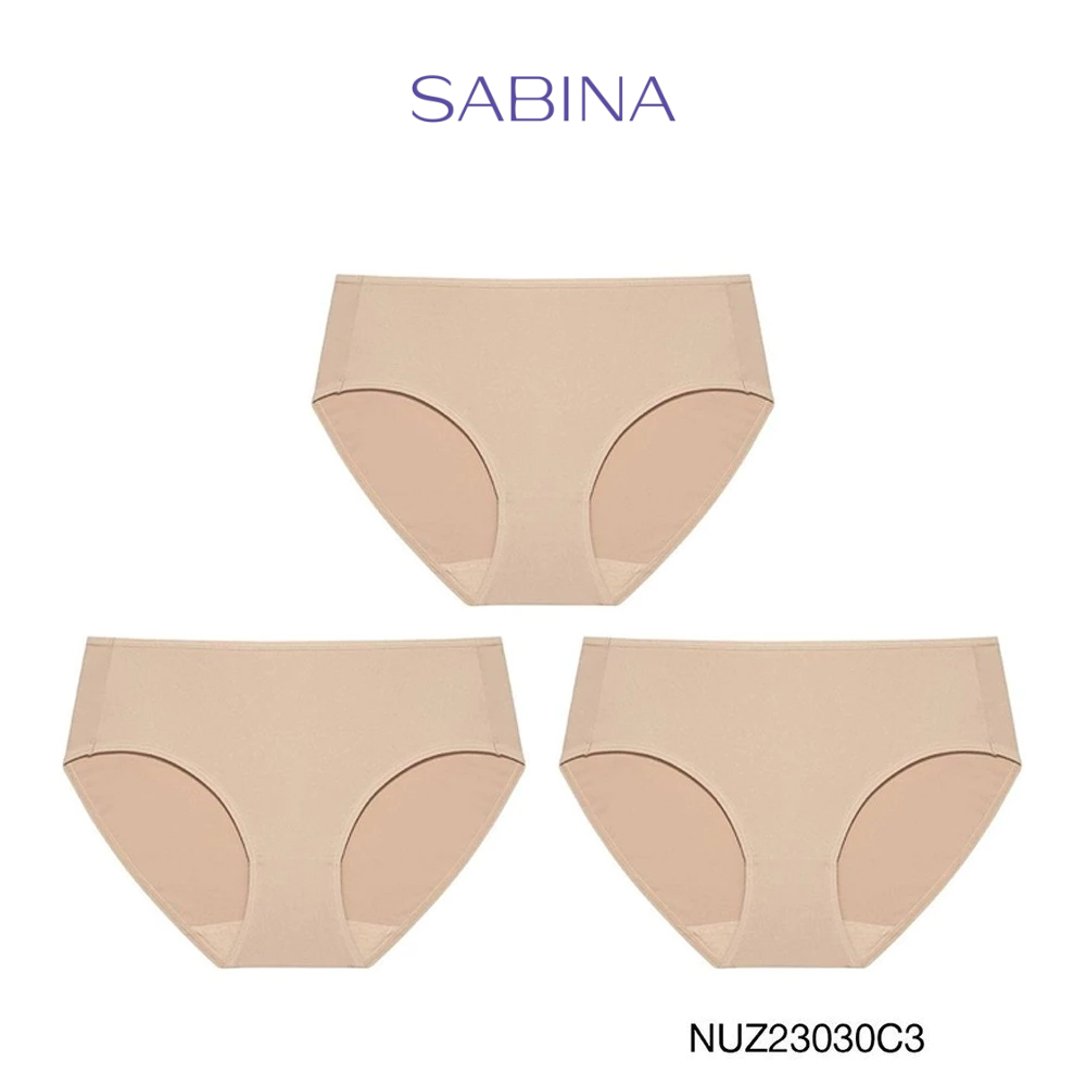 Sabina กางเกงชั้นใน (Set 3 ชิ้น) รุ่น Panty Zone รหัส NUZ23030C3 สีเนื้อเข้ม