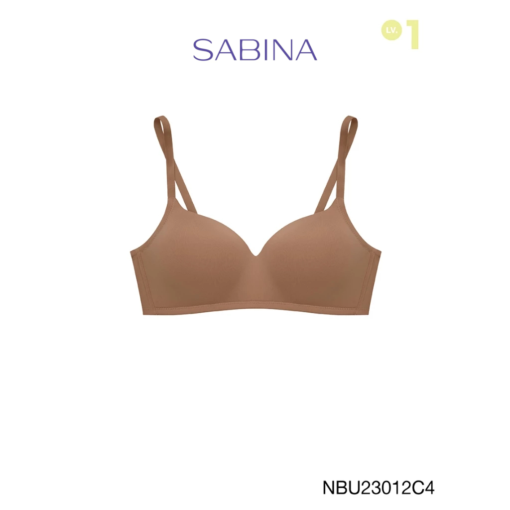 Sabina Pretty Perfect Level 1 เสื้อชั้นใน ไร้โครง รหัส NBU23012C4 - สีเนื้อแทน