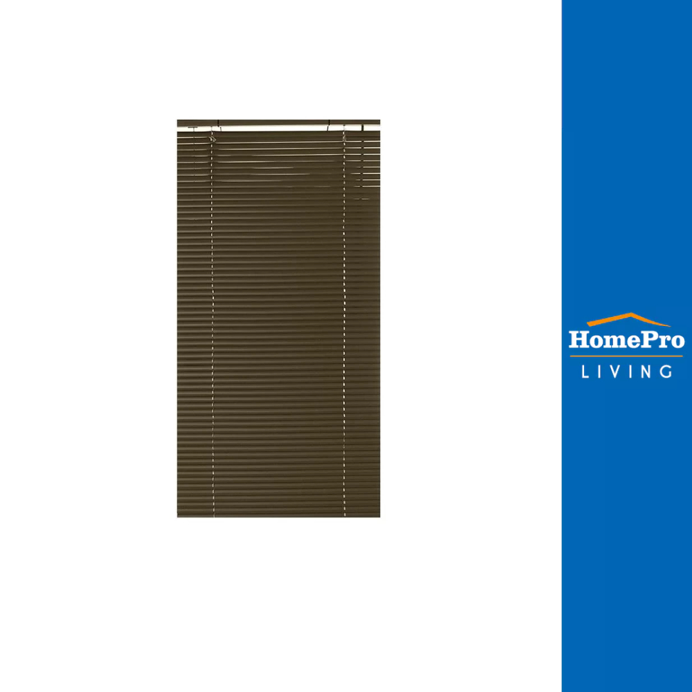 HomePro มู่ลี่ ไวนิล 70X130CM สีน้ำตาลเข้ม แบรนด์ HLS
