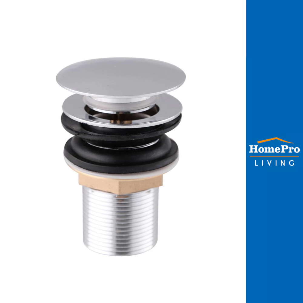HomePro สะดืออ่างล้างหน้าแบบกด MOYA P-004 สีโครม แบรนด์ MOYA