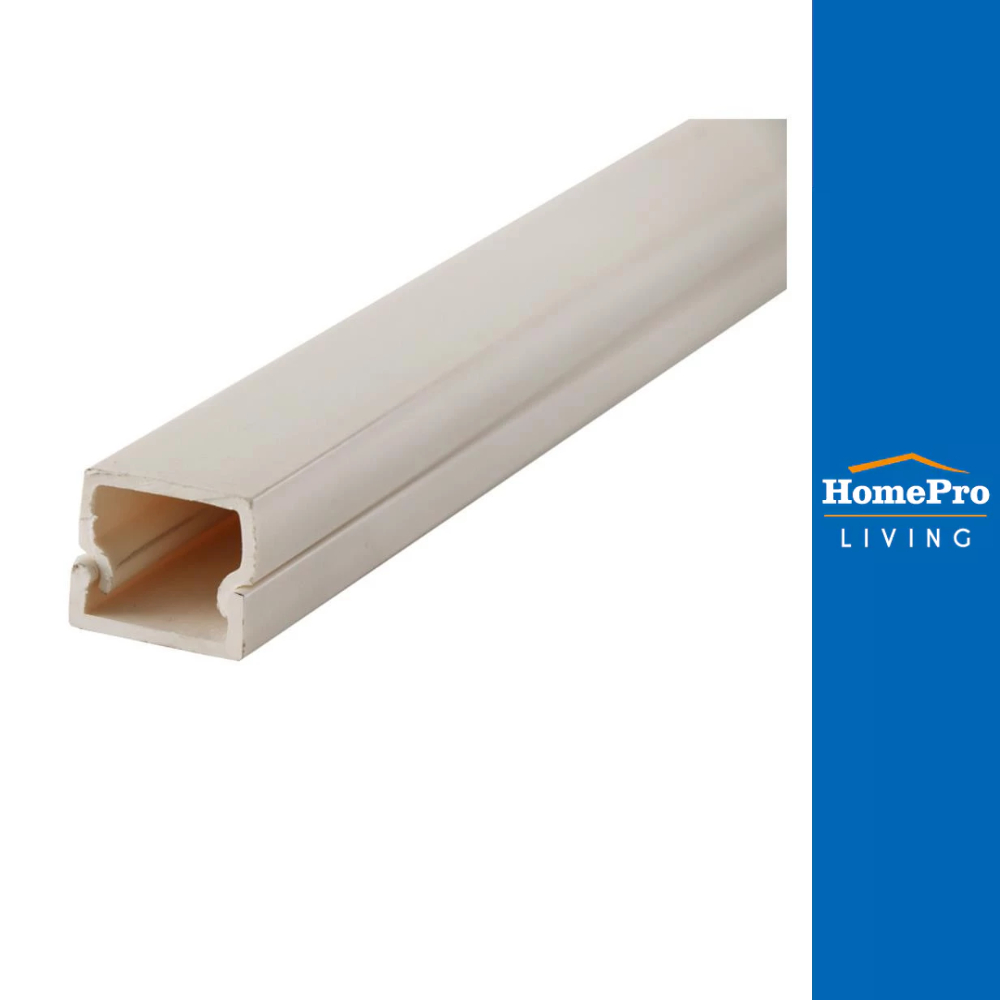 ELECKTA รางไฟสี่เหลี่ยม 1/2 นิ้ว x 2 ม. สีขาว จัดส่งโดย HomePro