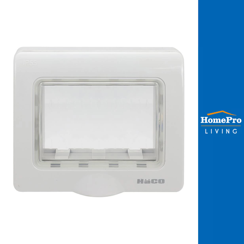 HACO หน้ากากกันน้ำ 3 ช่อง AP-W222R-GY สีเทา