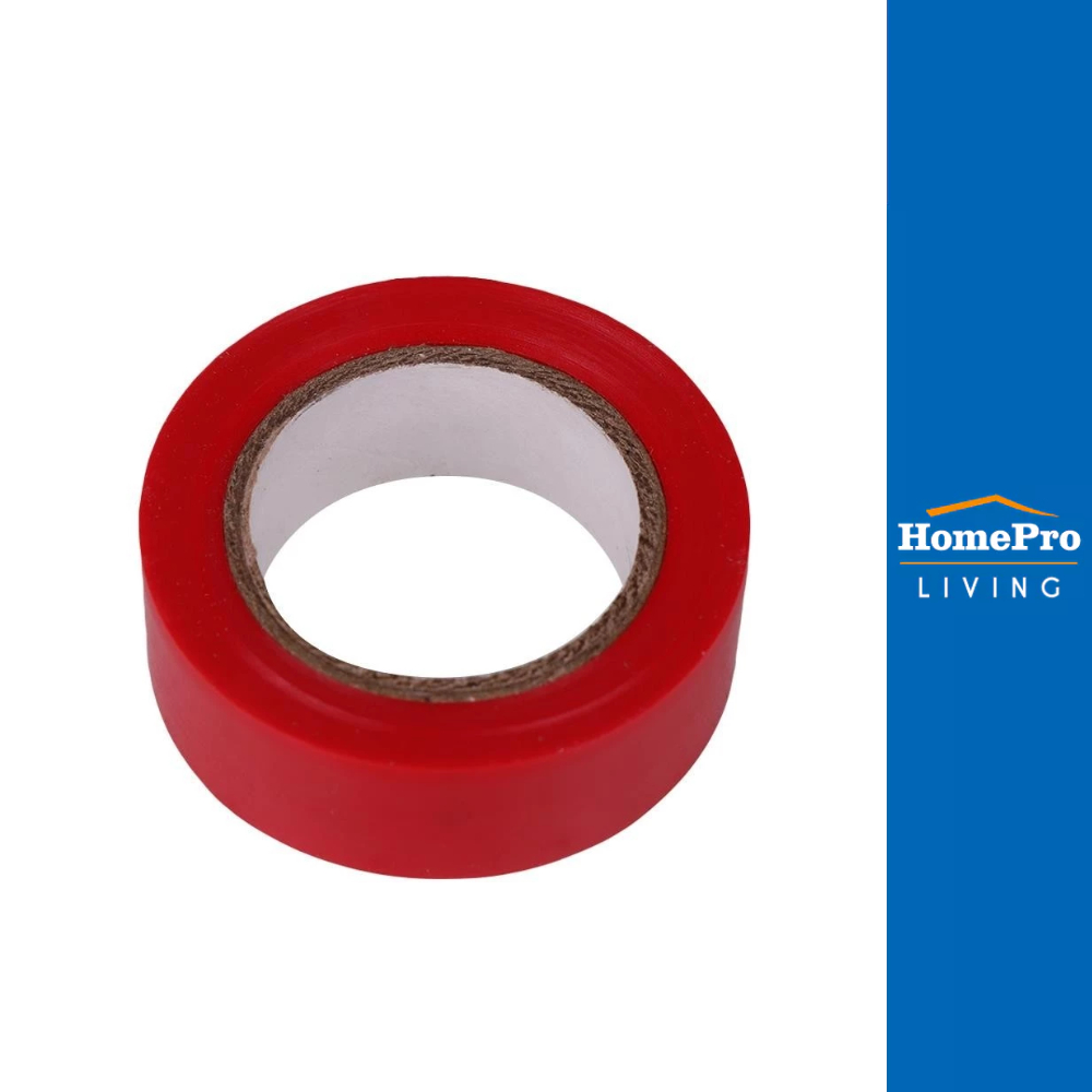 ELEKTRA เทปพันสายไฟ 19 มิลลิเมตร x 10 เมตร แดง จัดส่งโดย HomePro