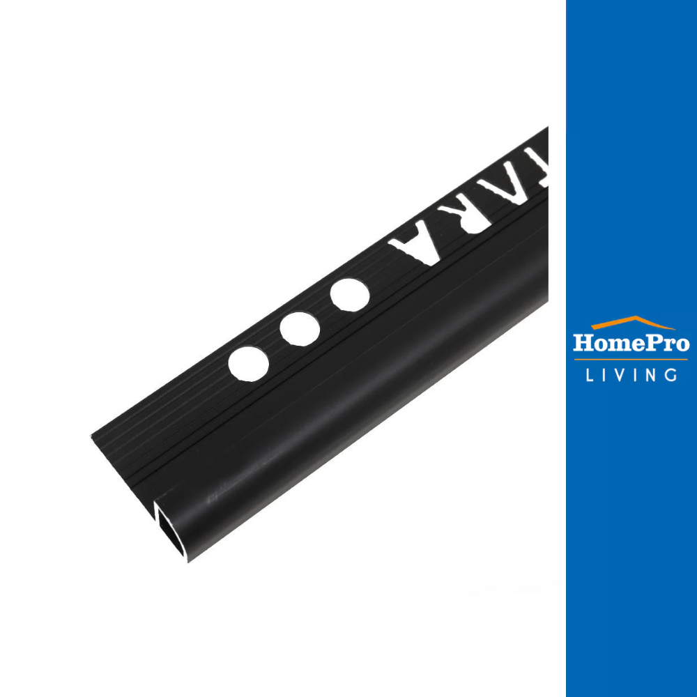 TARA คิ้วอะลูมิเนียมแบบโค้ง 12 มม. 2 ม. สีดำด้าน จัดส่งโดย HomePro