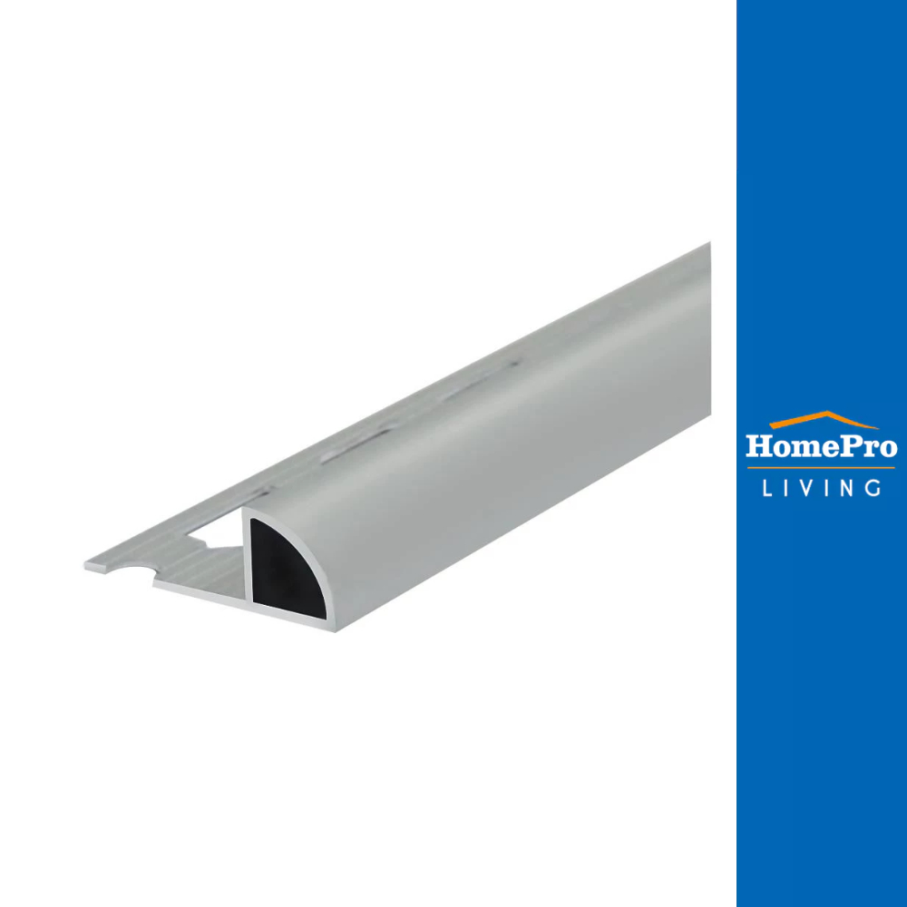 HOME คิ้วอะลูมิเนียมมุมโค้งกลาง 2 ม. สีอะลูมิเนียม จัดส่งโดย HomePro