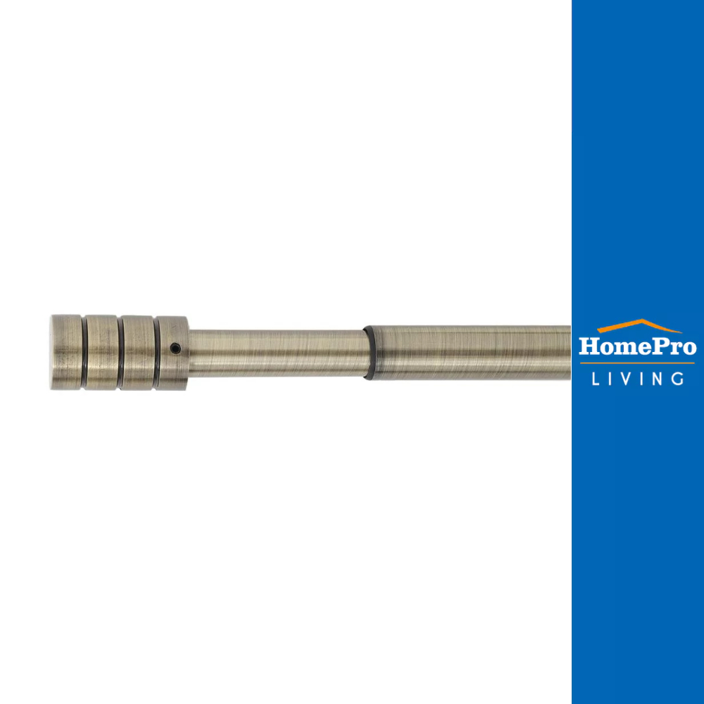 HomePro รางเหล็ก ยืดหด CANDERA 120-210 ซม. สีทองเหลือง แบรนด์ HLS
