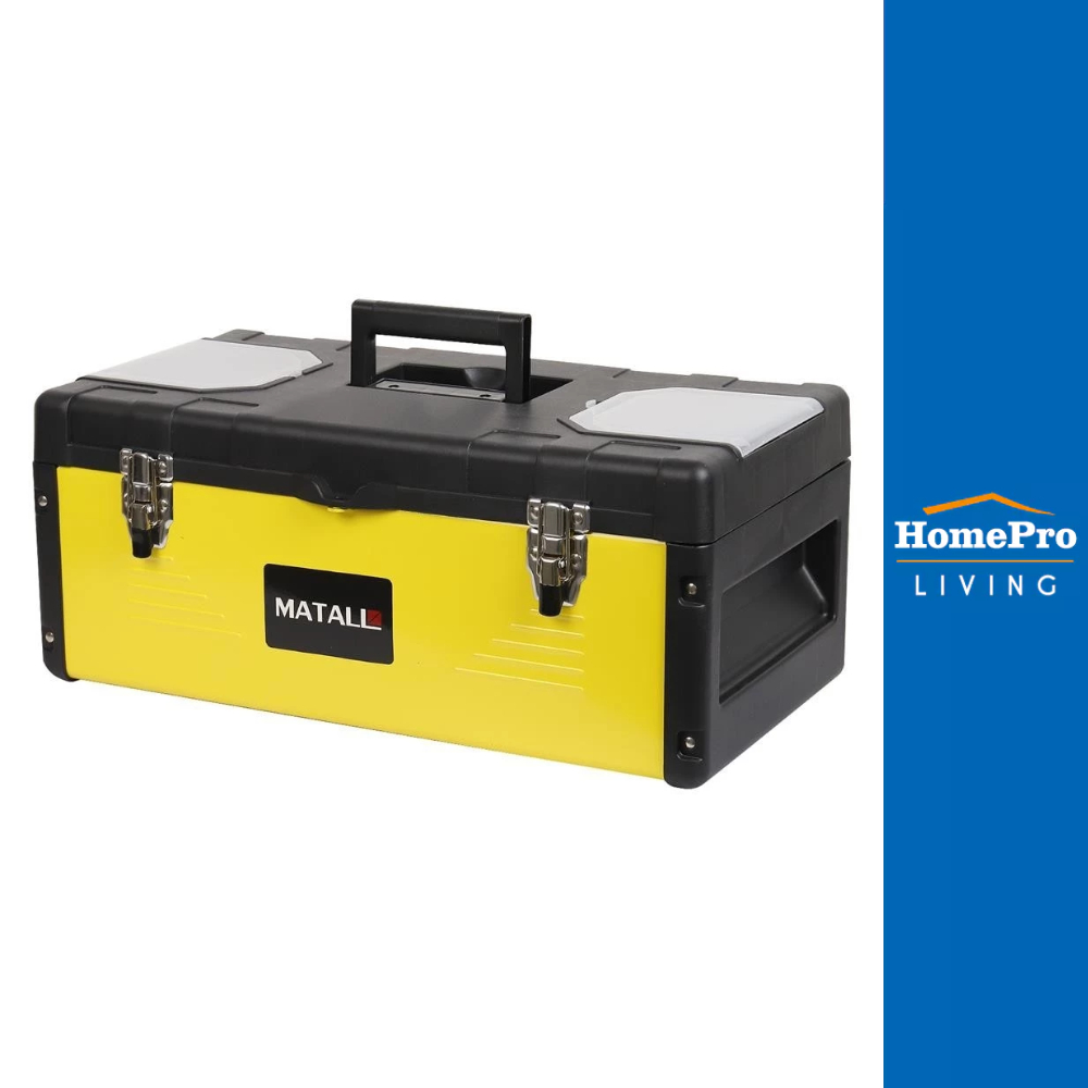 HomePro กล่องเครื่องมือเหล็ก PRO MATALL A3001 23 นิ้ว สีดำ/เหลือง แบรนด์ MATALL