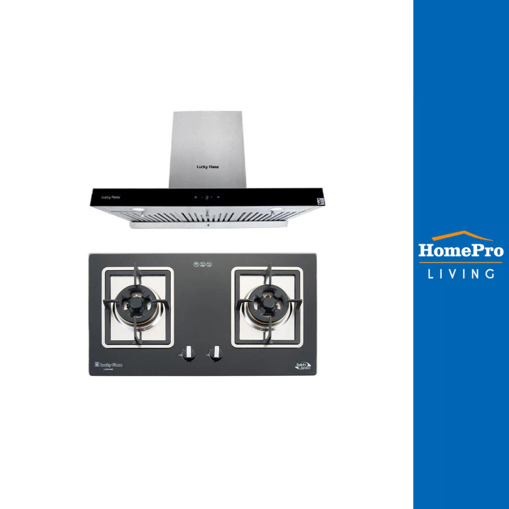 LUCKY FLAME เตาฝัง+เครื่องดูดควัน  LGS942+RG971T