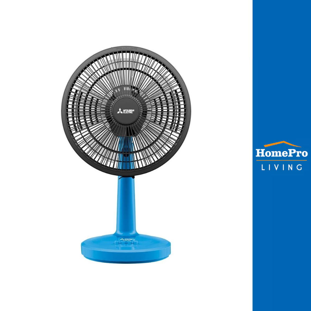 MITSUBISHI พัดลมตั้งโต๊ะ 12 นิ้ว D12A-GB CY-BL สีฟ้า