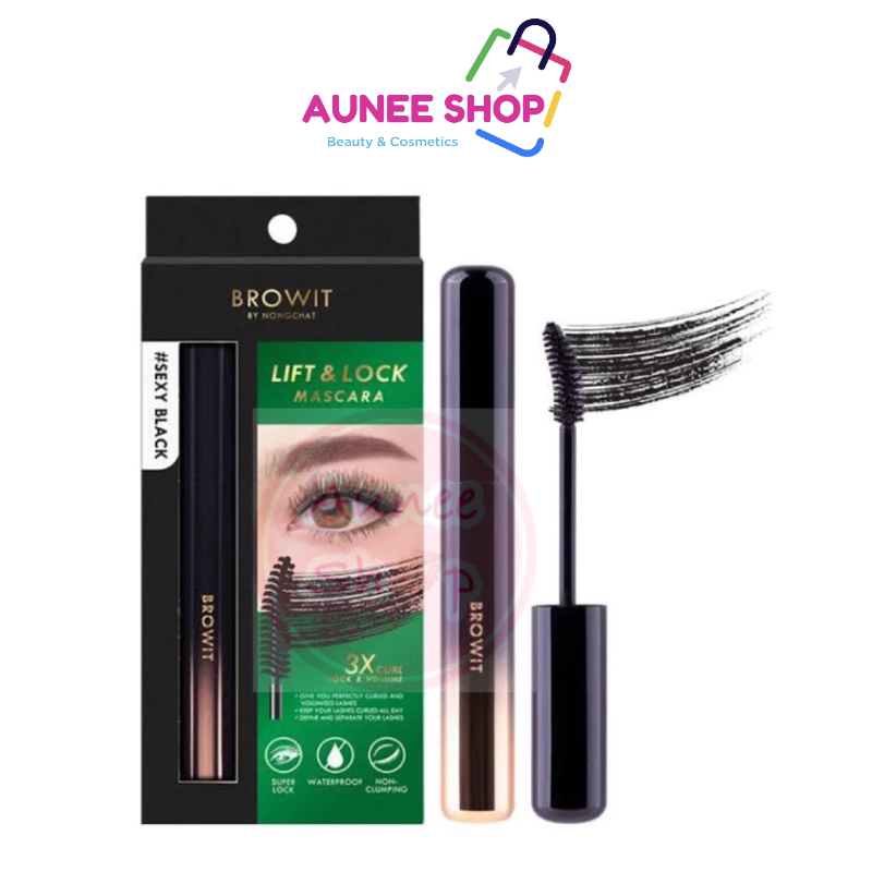 ส่งฟรี/มีไลฟ์ ลด50% มาสคาร่า น้องฉัตร Browit Lift and Lock Mascara ขนตาเด้ง ขนตางอน ปัดขนตา ดัดขนตา