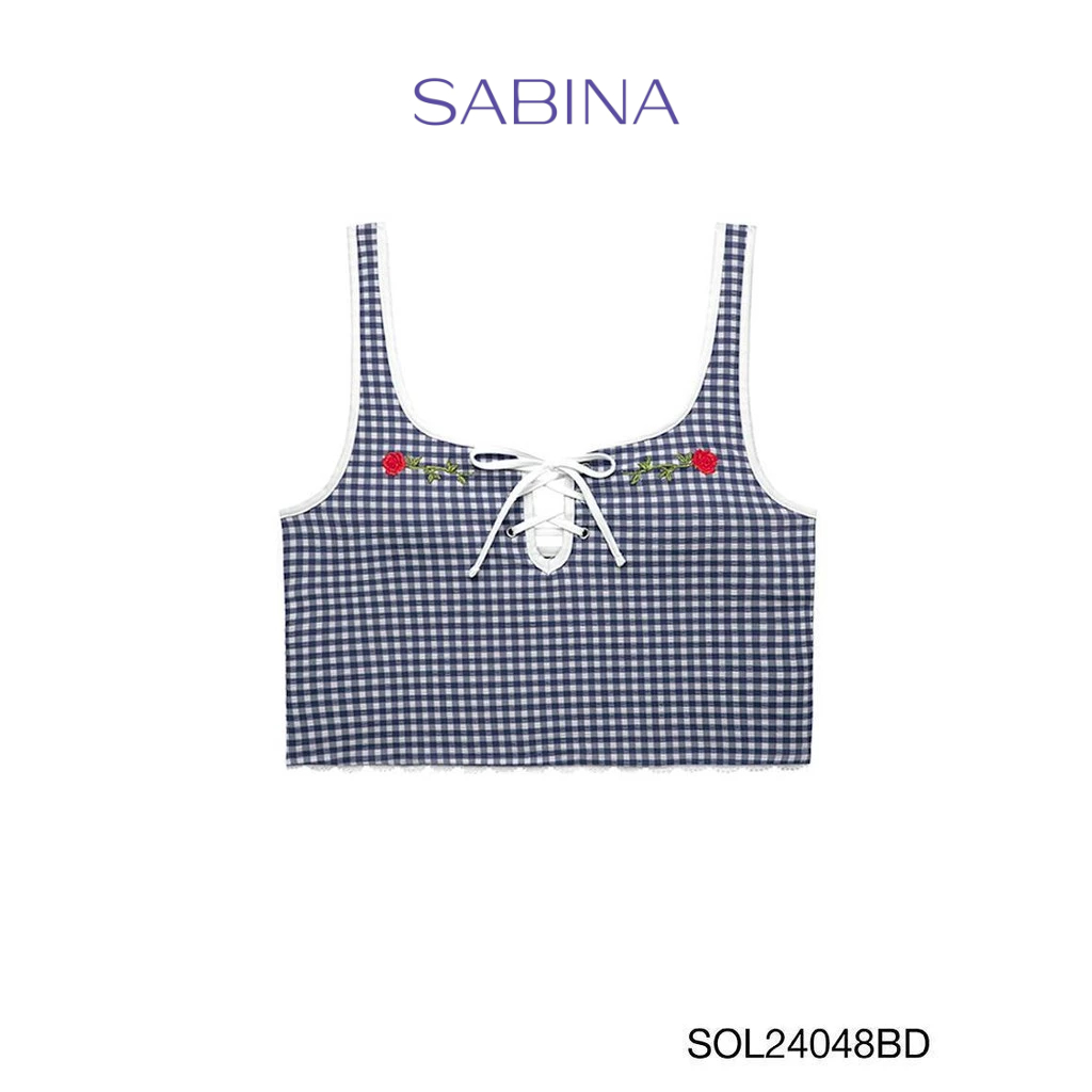 Sabina x Aprilpoolday เสื้อว่ายน้ำ Camille รหัส SOL24048BD - สีกรม