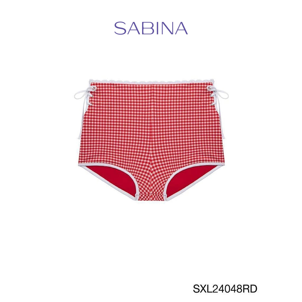 Sabina x Aprilpoolday กางเกงว่ายน้ำ Camille รหัส SXL24048RD - สีแดงเข้ม