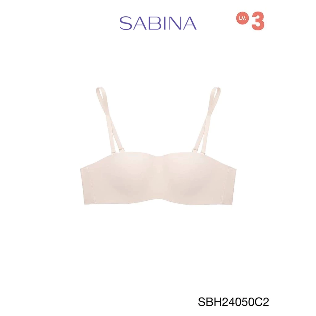 Sabina Soft Doomm Level 3 เสื้อชั้นใน ไร้โครง รหัส SBH24050C2 - สีเนื้ออ่อน