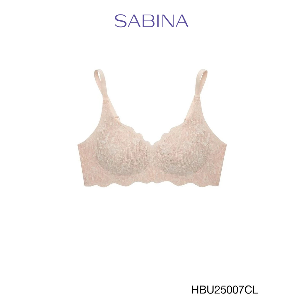Sabina Habpy Pretty Perfect Level 1 เสื้อชั้นใน ไร้ตะเข็บ ไร้โครง รหัส HBU25007CL - สีเนื้ออ่อน