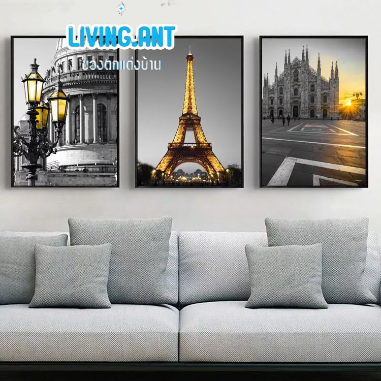 Wall picture frames, decorate condos, houses, cafes 50*70CM 3PCS.