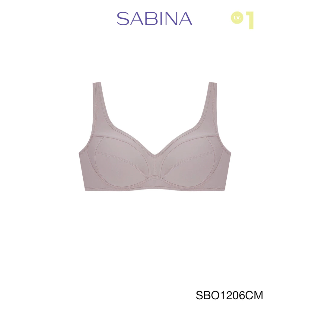 Sabina Function Bra Level 1 เสื้อชั้นใน  ไร้โครง รหัส SBO1206CM - สีช็อคโกแลต
