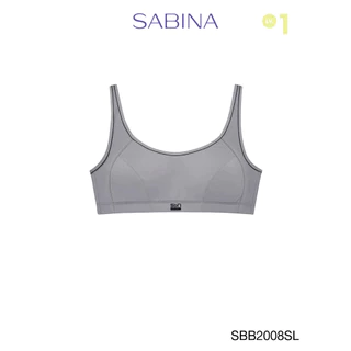 Sabina Sbn Sport Level 1 เสื้อชั้นใน ไร้โครง รหัส SBB2008SL - สีเทาอ่อน