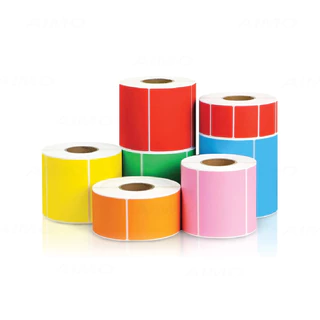 สติ๊กเกอร์บาร์โค้ดสี สติ๊กเกอร์ความร้อน 40x20 50x30 60x40 ฉลากสินค้า วันหมดอายุ Label Sticker Color