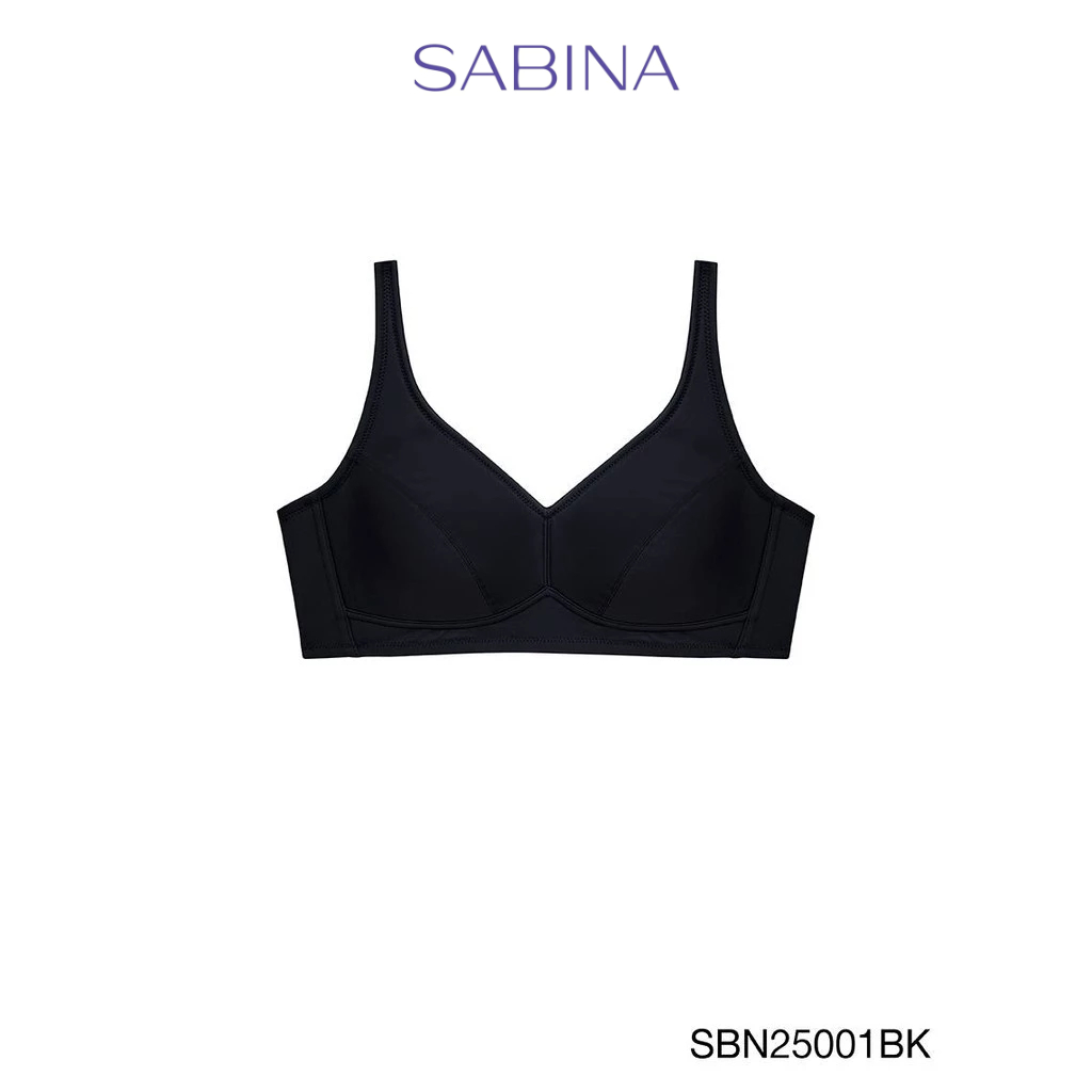 Sabina Fill Up Bra Level 1 เสื้อชั้นใน ไร้โครง รหัส SBN25001BK - สีดำ