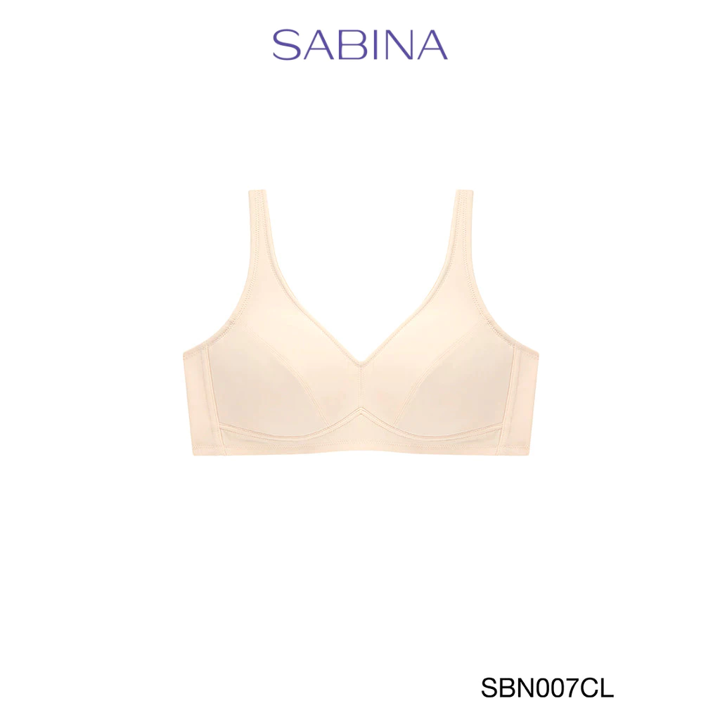 Sabina Fill Up Bra Level 1 เสื้อชั้นใน ไร้โครง รหัส SBN007CL - สีเนื้ออ่อน