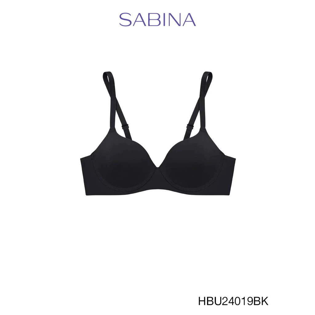 Sabina Habpy Pretty Perfect Level 1 เสื้อชั้นใน มีโครง รหัส HBU24019BK - สีดำ