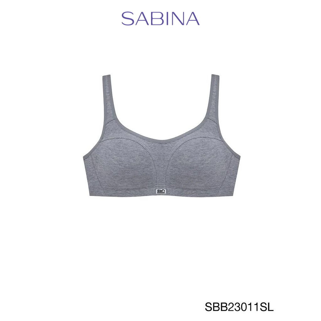 Sabina Sbn Sport Level 1 เสื้อชั้นใน  ไร้โครง รหัส SBB23011SL - สีเทาอ่อน
