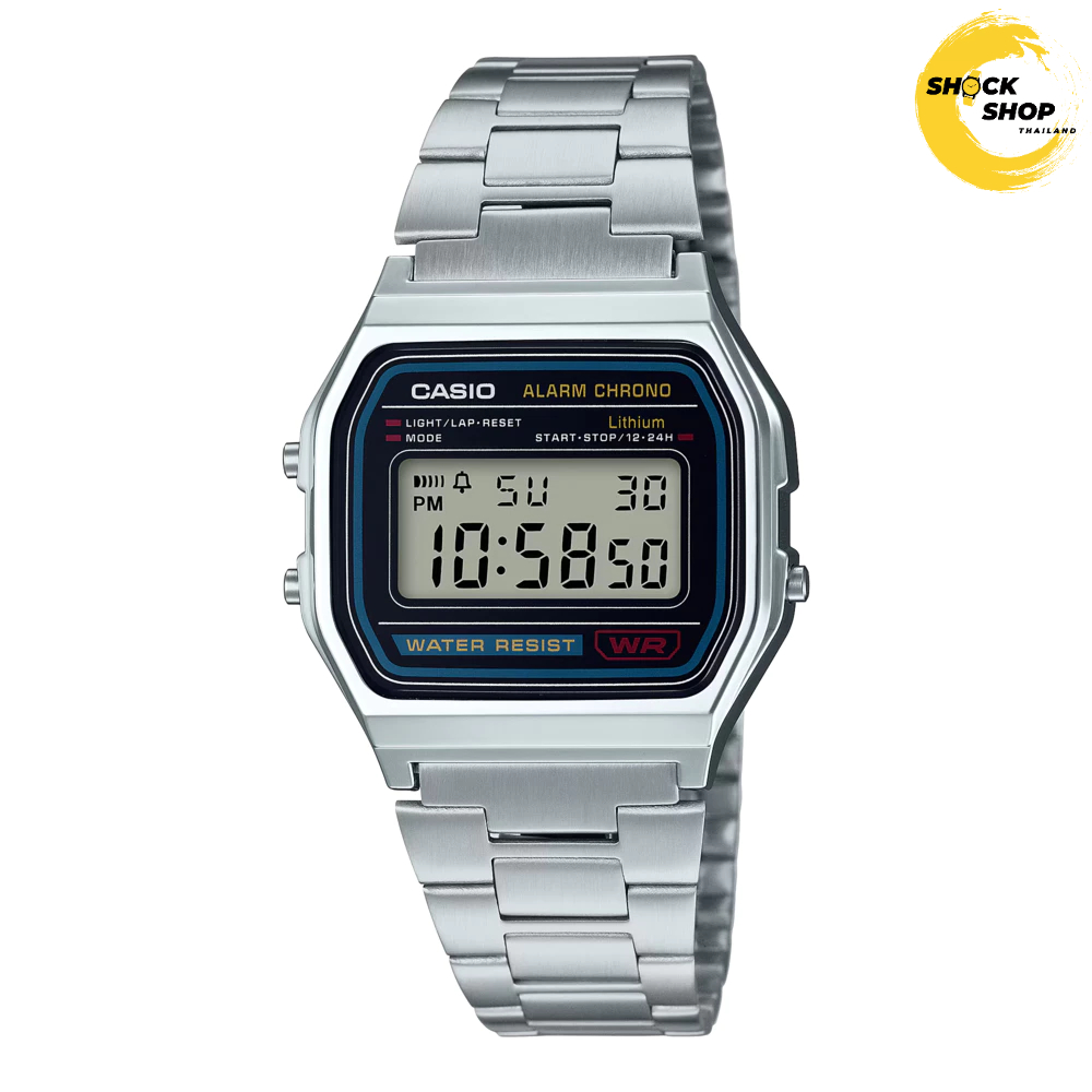 CASIO นาฬิกาข้อมือ Casio Digital Classic Watch รุ่น A158WA-1DF คาสิโอ