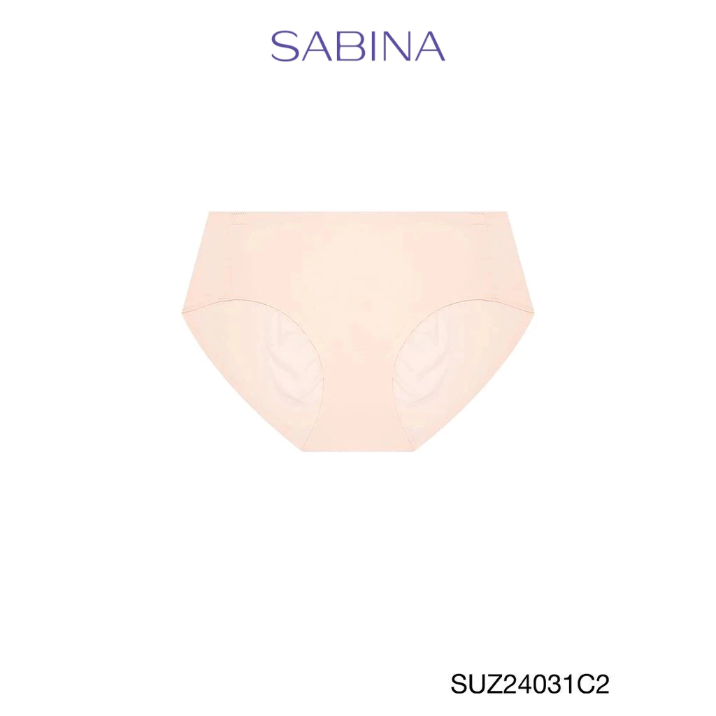 Sabina Panty Zone Seamless Series กางเกงในทรงเอวสูงปานกลาง รหัส SUZ24031C2 - สีเนื้ออ่อน
