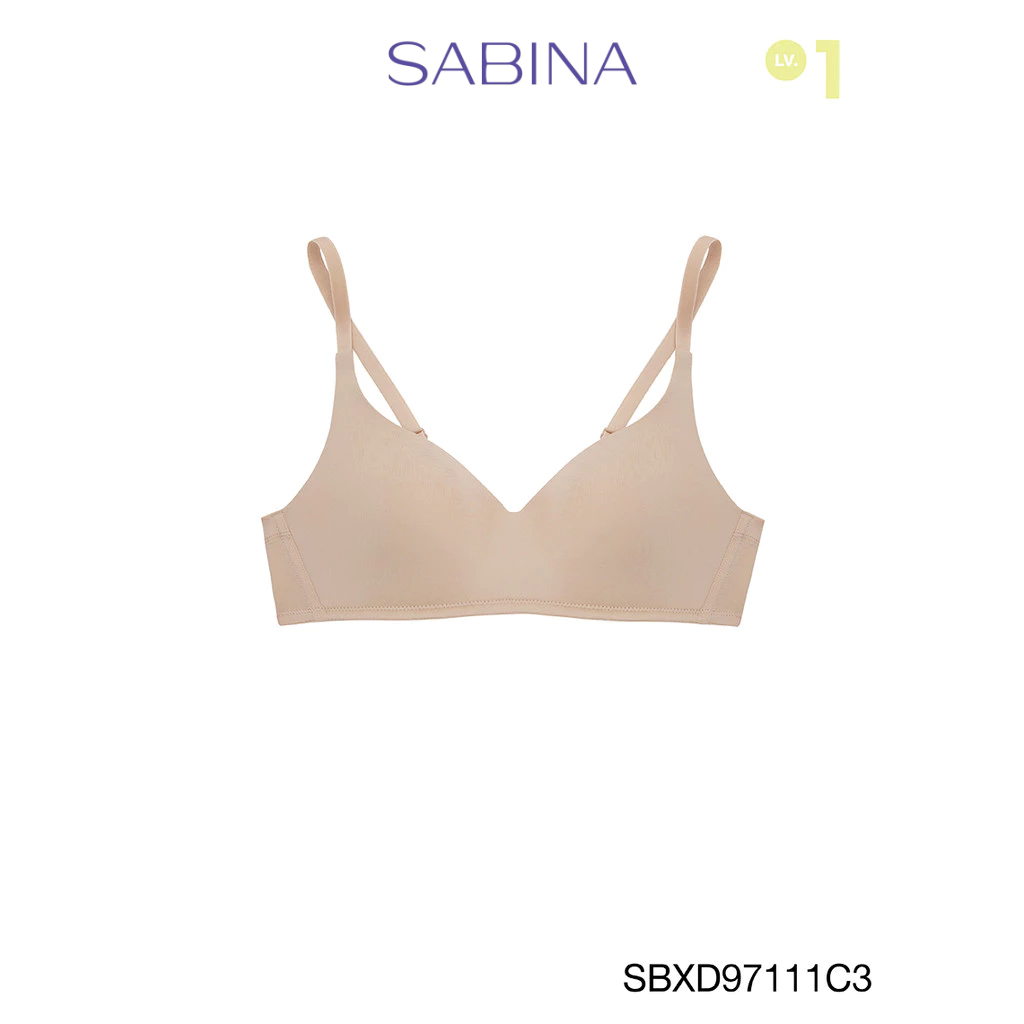 Sabina Perfect Bra Level 1 เสื้อชั้นใน  ไร้โครง รหัส SBXD97111C3 - สีเนื้อเข้ม