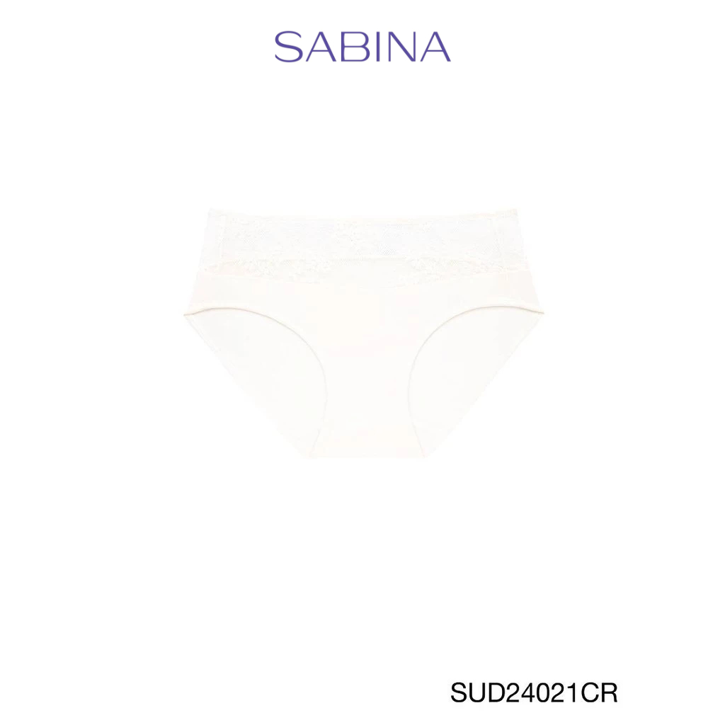 Sabina Perfect Bra  กางเกงในทรงเอวสูงปานกลาง รหัส SUD24021CR - สีครีม