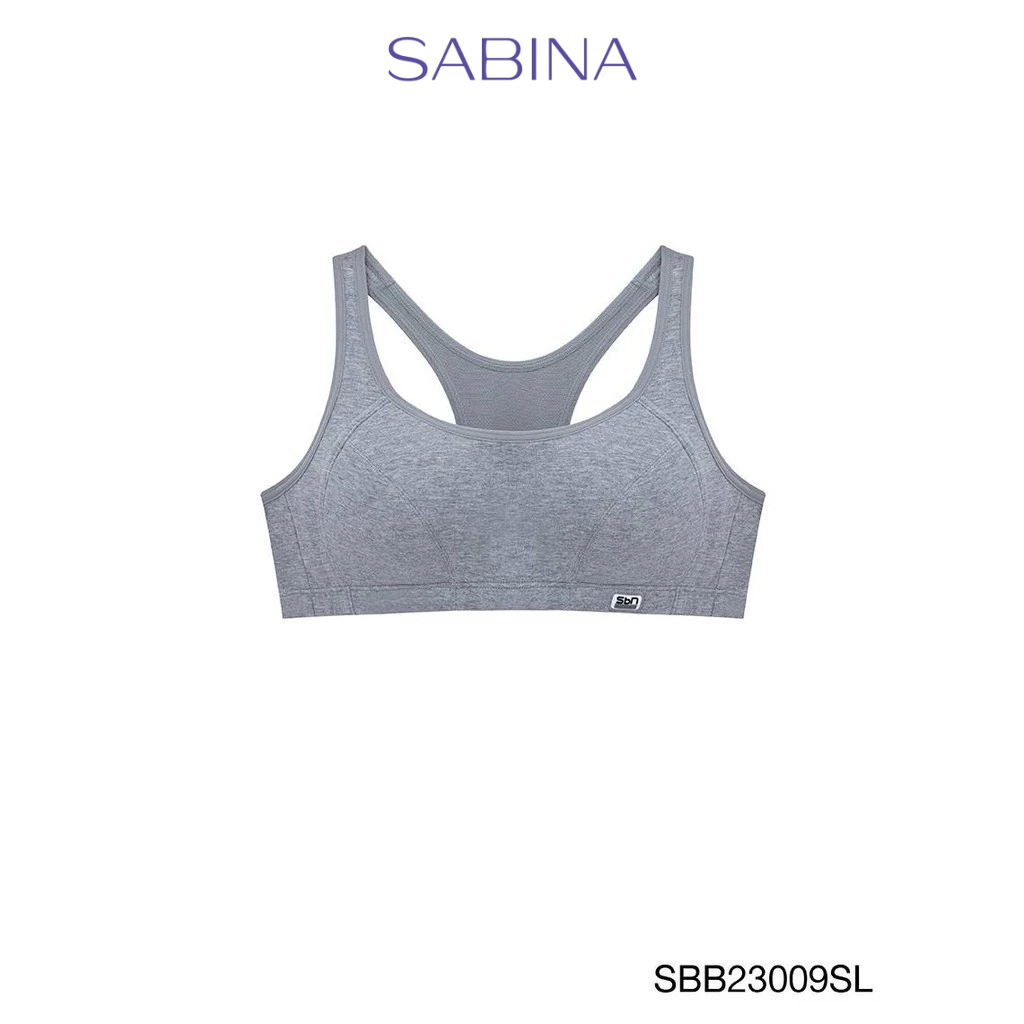 Sabina Sbn Sport Level 1 เสื้อชั้นใน  ไร้โครง รหัส SBB23009SL - สีเทาอ่อน