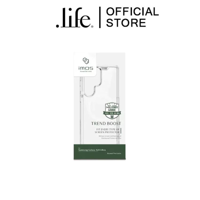 IMOS เคส Samsung Galaxy S25 Ultra สี Clear รองรับการชาร์จไร้สาย By Dotlife