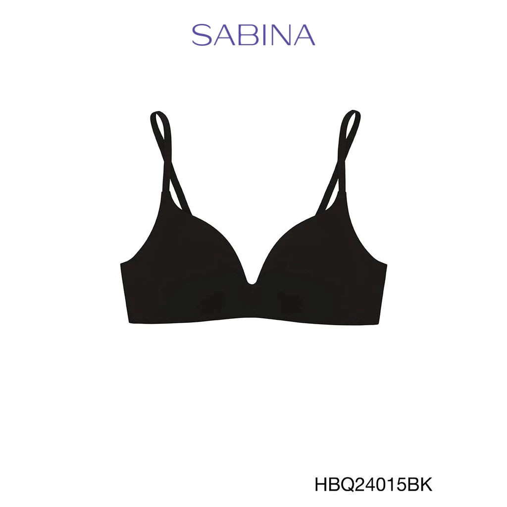 Sabina Habpy Twenty Five Level 2 เสื้อชั้นใน ไร้โครง รหัส HBQ24015BK - สีดำ