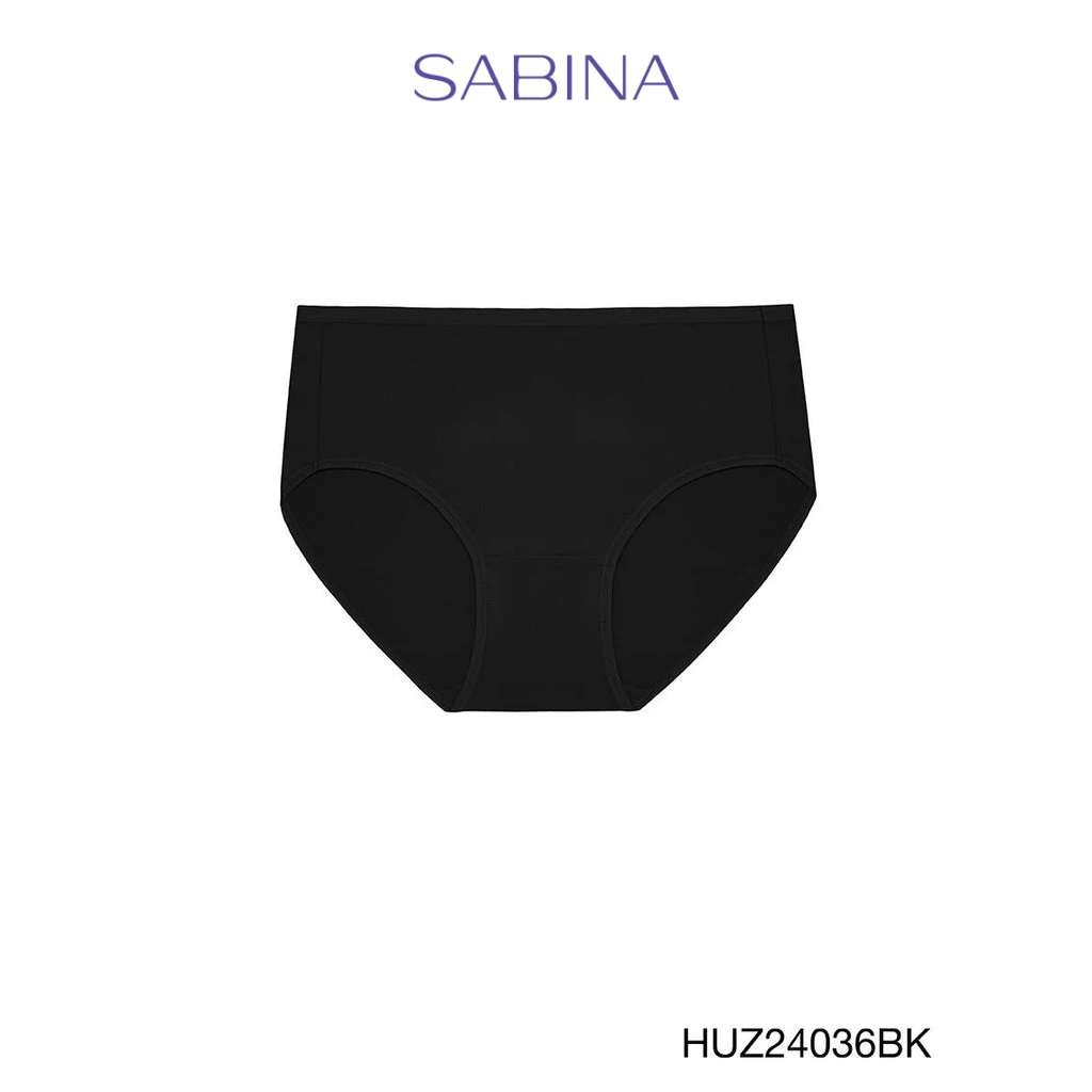 Sabina Habpy Panty  กางเกงในทรงเอวสูงปานกลาง รหัส HUZ24036BK - สีดำ